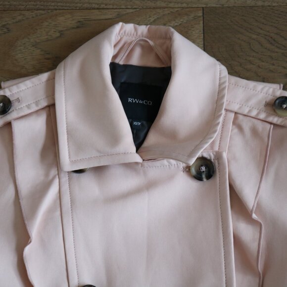Pale Pink Trench Coat - Picture 5 of 5